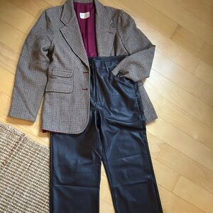 Reitmans Brown pleather pants